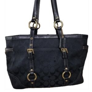 Coach Jacquard and Suede Gallery Tote